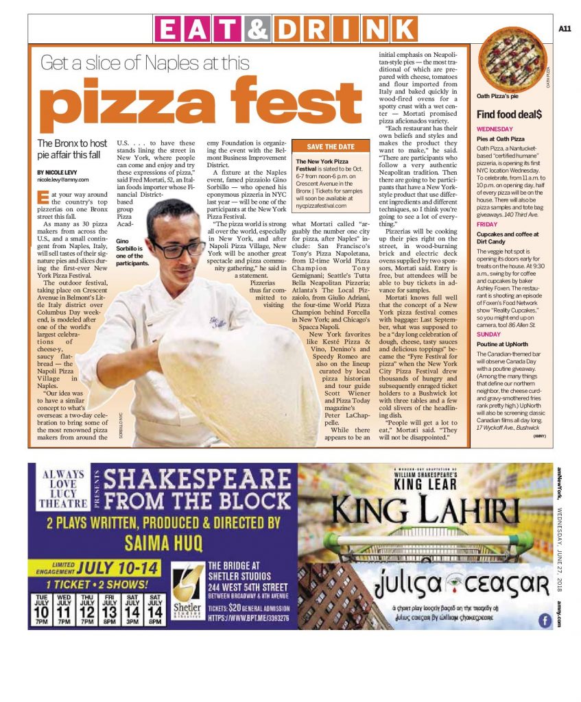 AMNY - Bet a slice of Naples at this Pizza Fest